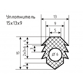Уплотнитель № РА-78 