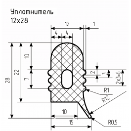 Уплотнитель № РА-88 Ц