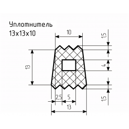 Уплотнитель № РА-101 Ц
