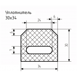 Уплотнитель № РА-28