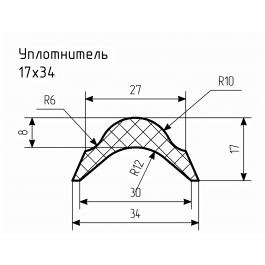 Уплотнитель № РА-82 Ц