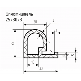 Уплотнитель № РА-83 Ц