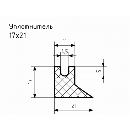 Уплотнитель № РА-72 Ц