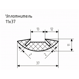 Уплотнитель № РА-66 Ц