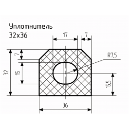Уплотнитель № РА-87 Ц