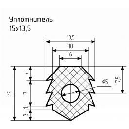 Уплотнитель № РА-51 Ц
