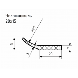Уплотнитель № РА-107 Ц