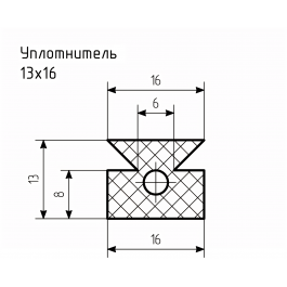 Уплотнитель № РА-69 Ц