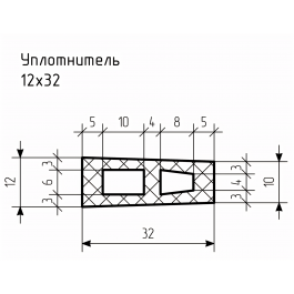 Уплотнитель № РА-104 Ц