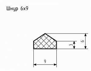 Шнур резиновый № Ш-12