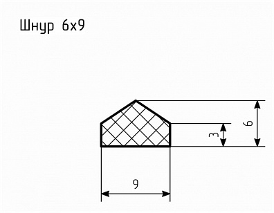 Шнур резиновый № Ш-12
