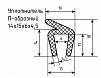 Уплотнитель (профиль) № П-24 Ц