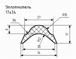 Уплотнитель № РА-82 Ц