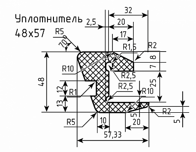 Уплотнитель № РА-2