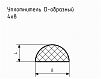 Уплотнитель (профиль) № D-34 Ц