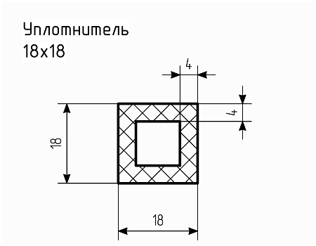 Уплотнитель № РА-60 Ц