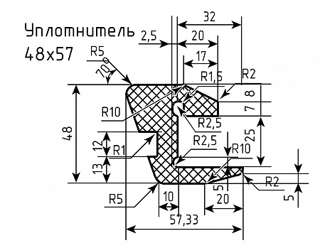 Уплотнитель № РА-2