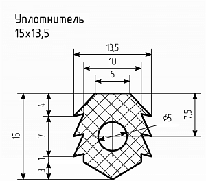 Уплотнитель № РА-51 Ц