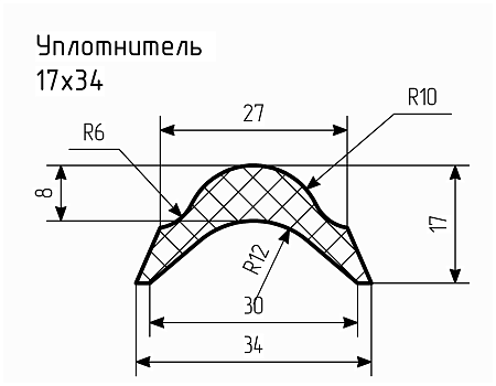 Уплотнитель № РА-82 Ц