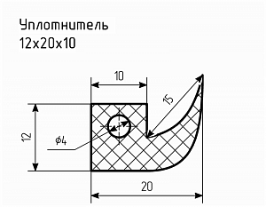 Уплотнитель № РА-89 Ц