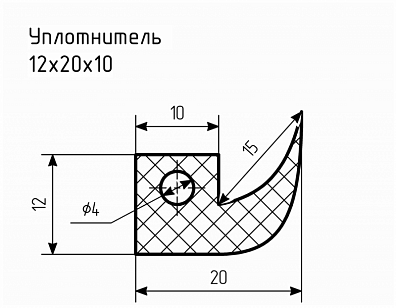 Уплотнитель № РА-89 Ц