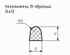 Уплотнитель (профиль) № D-21 Ц