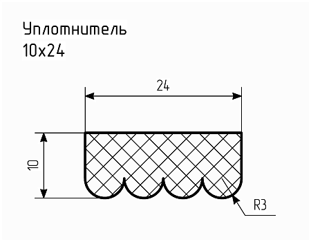 Уплотнитель № РА-15 Ц