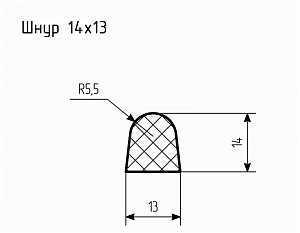 Шнур резиновый № Ш-7