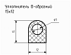 Уплотнитель (профиль) № D-17 Ц