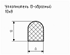 Уплотнитель (профиль) № D-20 Ц