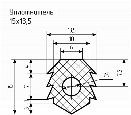 Уплотнитель № РА-51 Ц