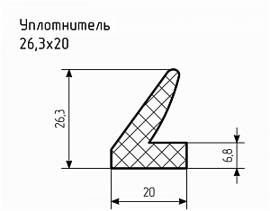 Уплотнитель № РА-43