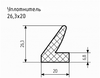 Уплотнитель № РА-43