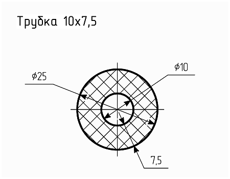 Трубка резиновая № 2 Ц