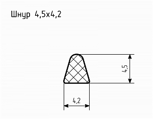 Шнур резиновый № Ш-9