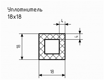 Уплотнитель № РА-60 Ц