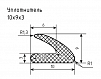 Уплотнитель (профиль) С-509, № 7 Ц