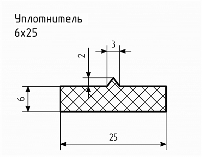 Уплотнитель № РА-49 Ц