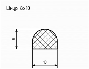 Шнур резиновый № Ш-14