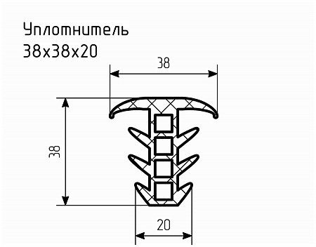 Уплотнитель № РА-58 Ц