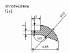 Уплотнитель (профиль) НО-68, № 3 Ц 