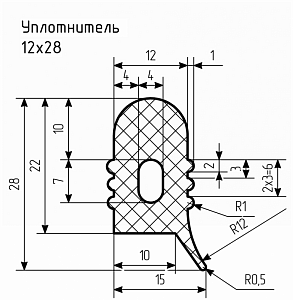 Уплотнитель № РА-88 Ц