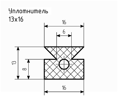 Уплотнитель № РА-69 Ц