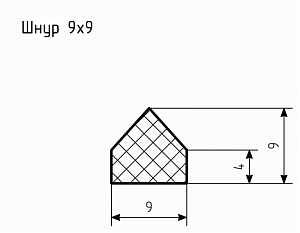 Шнур резиновый № Ш-10