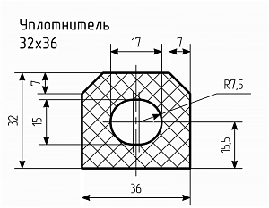 Уплотнитель № РА-87 Ц